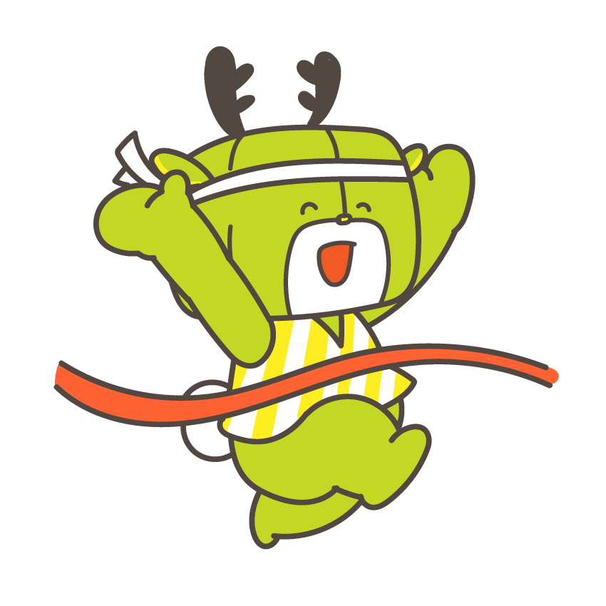 ゴールを喜ぶロジカくん