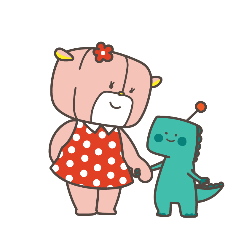 子ども向けの学びを表すキャラクター